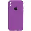 Чохол Epik Silicone Case Square Full Camera Protective AA для Apple iPhone X/XS 5.8 Фіолетовий/Grape - мініатюра 1