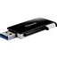USB флеш-накопичувач Apacer USB AH350 128GB USB 3.2 Black (AP128GAH350B-1) [136940] - мініатюра 1