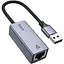 Usb-хаб Hoco UA37 Usb ethernet adapter (1000 Mbps) Серый - миниатюра 1