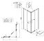 Душова кабіна без піддону Koer SR SC03-90x90x200-TR-07 прозоре скло Easy Clean 6 мм, graphite KR5359, Універсальна, прозорий, графіт - мініатюра 2