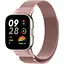 Ремінець DK для Xiaomi Redmi Watch 3 Metal Milanese Loop Magnetic (pink rose) - мініатюра 1