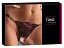 Трусики-стрінги String Rose Crotchless M/L чорний - мініатюра 3