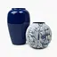 Ваза MBM HOME Елізіум залізна принт глибокий синій 230х230х210 мм (VB-02 PRINT/DEEP BLUE) - мініатюра 6