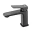 Змішувач для умивальника литий вилив збройова сталь Frap F1084-9 Графітовий хром - мініатюра 1