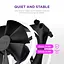 Вентилятор NZXT NZXT, F140RGB Duo - 140mm Dual-sided RGB Fan - Twin Pack (Black) (RF-D14DF-B1) - мініатюра 9