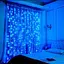 Гірлянда штора Водоспад 480 led 3.0х3.0м Синя - мініатюра 6