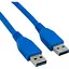 Кабель Extradigital USB 3.0 AM/AM 1.5м Blue (KBU1629) - мініатюра 1