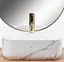 Умивальник Rea Demi Mini Aiax Shiny накладний REA-U5065, Мармур - мініатюра 3