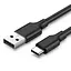 Кабель Ugreen US287 USB 2.0 to USB Type-C Cable Nickel Plating 3A 0.5 м чорний (60115) - мініатюра 1