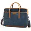 Сумка кожаная для ноутбука синяя 15,6', MacBook 16' Tom Stone  7171 BL-R - миниатюра 1