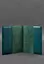 Шкіряна обкладинка для блокнота 6.0 (софт-бук) зелена - мініатюра 3