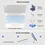 Чохол-клавіатура для iPad Air 13 та iPad Pro 12,9, 6, 5, 4-го, 3-го покоління, Magic Keyboard для iPad Pro 12,9, магнітний чохол - мініатюра 2