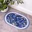 Діатомітовий овальний килимок для дому 38×58 (см) вологопоглинальнючий килимок для кухні ванни та туалету Yiwu HP-42-57 - мініатюра 2