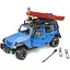 Игровой набор Bruder Автомобиль Jeep Wrangler Rubicon Unlimited с каяком и фигуркой 1:16 (02529) - миниатюра 2