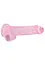 Фалоімітатор RealRock Crystal Clear 8" 21 см (рожевий) - мініатюра 6