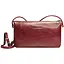 Женский клатч Grande Pelle с ремешком через плечо вишня acs0032213 - миниатюра 1