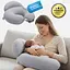 Подушка для кормления Sei Design диванчик серо-бежевый 60х70х16 см (8000036177_серый-беж) - миниатюра 4