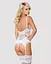 Сатиновый кружевной корсет Obsessive Obsessive 810-COR-2 babydoll & thong S/M - миниатюра 2
