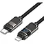 Кабель Hoco Type-C to Lightning Line charging data cable with display U137 1.2 м 27W - мініатюра 1
