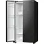 Холодильник Gorenje SBS 179х67х92 см 2 двери 356(191) л А++ NF+ внешний дисплей черный - миниатюра 5