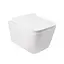 Унитаз подвесной Qtap Crow безободковый с сидением Slim Soft Close QT05335170W, Белый - миниатюра 1