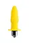Анальная пробка ToDo Anal Vibro Plug Lancy 11 см (желтый) - миниатюра 1
