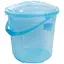 Уцінка. Відро Stars Plast Стайл прозоре з кришкою 10 л блакитне (94137/блак) - мініатюра 1