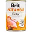 Вологий корм Brit Care Pate&Meat для собак з індичкою 400 г - мініатюра 1