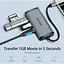 Хаб Vention Type-C to HDMI/USB3.0*3/PD Converter 0.15M Gray Metal Type (CNBHB) - миниатюра 4