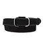 Ремень женский замшевый JK-2548 черный с темной пряжкой (100 см) - миниатюра 1