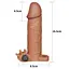 Насадка на пеніс Lovetoy Pleasure X Tender Add 2", 17.7 см (коричневий) - мініатюра 3