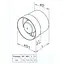 Вентилятор канальный осевой Домовент 125 ВКО Белый 30412 - миниатюра 6