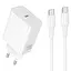 МЗП Hoco C162A Source PD40W (1USB-C) + кабель Type-C to Type-C White - мініатюра 1