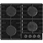 Варильна поверхня Gorenje газова на склі, 60см, чавун, чорний - мініатюра 1