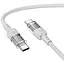 Дата кабель Hoco U129 Spirit Transparent Type-C to Type-C 60W (1.2m) Gray - мініатюра 2
