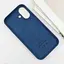 Чехол Epik Silicone case AAA с Magsafe и анимационной кнопкой для Apple iPhone 16, 6.1 Denim - миниатюра 5
