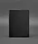 Шкіряна обкладинка для блокнота 6.0 (софт-бук) чорна Краст - мініатюра 1