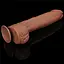 Фалоімітатор LoveToy Sliding-Skin Dual Layer Dong King Sized 36 см тілесний - мініатюра 4