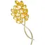 Брошь Колосья пшеницы колоски символ Украины желтые - миниатюра 1