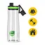 Пляшка для води 4FIZJO спортивна 850 мл Green (P-5905973403801) - мініатюра 11