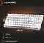 Клавіатура ігрова механічна GamePro MK-124-W USB Hot-Swap Outemu Red Switch White - мініатюра 7
