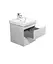 Тумба Мойдодир Unik 50-A Білий з умивальником Vivace 50 Білий - мініатюра 2