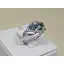 Серебряное кольцо Агни Камалия с топазом и фианитами. 1953/9Р-TLB 18 - миниатюра 3