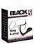 Эрекционное кольцо с анальной пробкой Black Velvets Orion 10 см черный - миниатюра 8