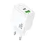 Сетевое зарядное устройство Hoco CS54A 20W/3A USB + Type-C White - миниатюра 1