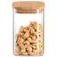 Банка для зберігання Ardesto Midori скло 500 мл квадратна прозора (AR1348BBS) - мініатюра 2