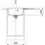 Кухонна мийка Franke Centro, фраграніт, прямокутник, з крилом праворуч, 780х500х200мм, чаша - 1, врізна, CNG 611-78 TL, бежевий - мініатюра 3