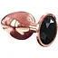 Золота металева анальна пробка із кристалом Dorcel Diamond Plug L - мініатюра 1