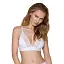 Эластичный топ с кружевом Passion TOP white L - миниатюра 1