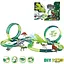 Автотрек Дино Площадка 352 со светом и звуком, 178 элементов, длина 488 см, аксессуары в коробке - миниатюра 1